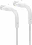 Fuj:tech CAT6A U/UTP network cable, flexible, 0.25m, white (935254)