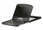 Aten 1U Short Depth USB VGA Single  Spanish Keyboard