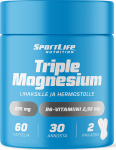 SportLife Triple Magnesium 60 Capsules, 80 g (6430018363905)
