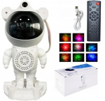 Riff Star Projector Galaxy Night Light  Astronaut Starry LED Lamp with Speaker, Remote Control, Timer, and 360 Rotating Magnetic Head