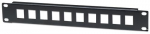 Intellinet Blank Patch Panel, 10-Port, 1U, Black