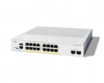 CISCO Catalyst 1300-16P-2G Managed Switch, 16-Port Gigabit Ethernet, PoE, 2x1 Gigabit SFP, Limited Lifetime Protection (C1300-16P-2G)