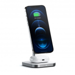 Satechi Magnetic 2-in-1 Charging StandMagnetic dual wireless charging dock for iPhone 12/13/14 and AirPods Pro