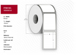 Capture Label 56x25mm. - Core 25.  White. Top-coated. DT.