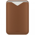 uniq Evo magnetic wallet phone stand caramel