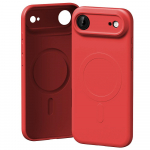 Mercury Semi-Silicone MagSafe case for iPhone 17 Air in red