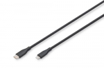 Digitus USB 2.0 Type C-Lightning Silicone 2m MFI black