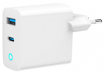 Gembird 3-Port 30W GaN USB Fast Charger LCD White
