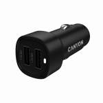 CANYON onDrive 24 Car Charger, 24W, 2xUSB-A, Black