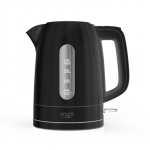 Adler Kettle | AD 1380b | Electric | 2200 W | 1 L | Polypropylene | 360 Swivel Base | Black