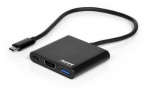 PORT DESIGNS Laptop Dock/Port Replicator, Wired, USB 3.2 Gen 1 (3.1 Gen 1), Type-C, Black