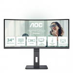 AOC LCD Monitor || 34" || 3440 x 1440 pixels || UltraWide QHD || Native aspect ratio 21:9 || LED || Curved || CU34P3CV