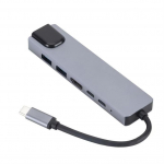 Gembird USB-C Hub, USB-C/A, LAN, HDMI