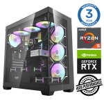 INTOP Ryzen 5 7500F 16GB DDR5 1TB SSD M.2 NVME+4TB RTX5060Ti 16GB no-OS