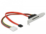 Delock Slot bracket with 1 x SATA 22-pin external plug