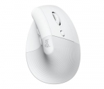 LOGITECH Wireless Mouse Lift right f.business Ergonomic white with retail packaging