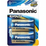 Panasonic EVOLTA Alkaline D size(LR20EGE), 2-pack