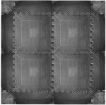 INSPORTLINE Rubber protection mat, 0.6 cm, 12 pieces.