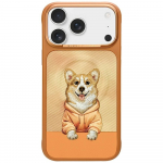 NIMMY case, GENTLE PETS SERIES, DOG design, compatible with MagSafe for IPHONE 17 Pro Max, orange