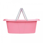 Beldray LA030450PNKFPEU7 Set of Two Laundry Baskets, White/Pink