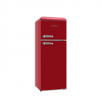 ETA Refrigerator | 253490030EN Storio Retro | Energy efficiency class E | Freestanding | Height 148.2 cm | Double Door | Fridge net capacity 170 L | Freezer net capacity 45 L | Red | 38 dB