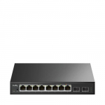 Cudy 8-Port Gigabit Easy-Managed Switch with 2 SFP, GS108ES2 1.0 L2 Gigabit Ethernet (10/100/1000) Black