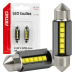 Amio LED bulbs CANBUS 39mm 2525 6SMD White 12/24V -05008
