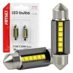 Amio LED bulbs CANBUS 36mm 2525 6SMD White 12/24V -05007