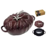 ASI COLLECTION Cast iron casserole pot with lid "Tomato" 2.7L / 27x21cm