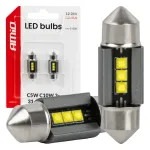 Amio LED bulbs CANBUS 31mm 2525 3SMD White 12/24V -05006