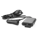 Amio car charger | 12W | USB-A | with extension cord included