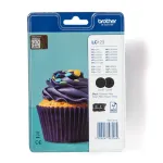 BROTHER LC123BKBP2 ink cartridge 2 pc(s) Original Black