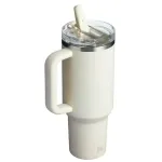 Stanley Thermo mug with straw The Quencher ProTour Flip Straw Tumbler 1.18L in cream color