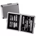 Three-seven Manicure Set Silver Case - 11 Tools