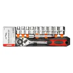 Amio Metric Ratchet Wrench Socket Repair Tool Set 11pcs (1/2" 10-24mm)