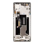 Motorola Motorola Edge 50 Fusion LCD Display + Touch Unit + Front Cover Marshmallow Blue (Service Pack)