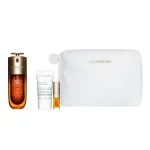 Clarins Set: Double, Anti-Ageing, Serum, For Face, 50 ml + Cryo-Flash, Firming AND Radiance, Cream Mask, For Face, 15 ml + Lip Confort, Lip Oil, 01, 1.4 ml *Miniature + , Zippered, GWP Textile Pouch
