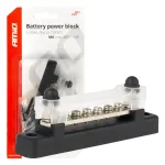 Amio Minus bus bar M6 12V - 48V 150A ground distribution block -03809