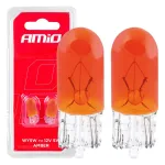 Amio Halogen bulbs T10 W5W W2.1x9.5d 12V 2pcs blister