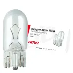 Amio Halogen bulbs W5W T10 5W W2.1x9.5d 24V 10pcs
