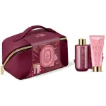 Grace Cole Velvet Plum AND Soft Suede Set AND Cosmetic Bag - Body care gift set in a pouch (3 pcs)