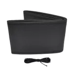 OTOM Perforated stitching steering wheel cover black 38-39 cm