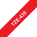 BROTHER Colour ribbon TZE-435 / TZE435 Red, white