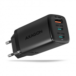 AXAGON GaN wall charger, 3-port (USB-A + 2x USB-C), 65W | ACU-DPQ65