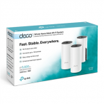 TP-LINK Whole Home Mesh WiFi System Deco M4 (3-Pack) 802.11ac 300+867 Mbit/s 10/100/1000 Mbit/s Ethernet LAN (RJ-45) ports 2 Mesh Support Yes MU-MiMO Yes No mobile broadband Antenna type 2xInternal No