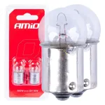 Amio Halogen bulbs R10W BA15s 12V 2pcs blister