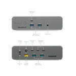 TARGUS Thunderbolt 5 Triple Video 8K EcoSmart Dock with 140W Power Delivery |
