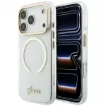 GUESS Case IML Script Metal MagSafe for iPhone 18 Pro Max / 17 Pro Max transparent