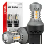 Amio LED bulbs STANDARD 7440 WY21W 3030 15SMD Orange 12/24V -04997