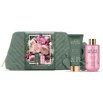 Grace Cole Peony Body Care Set AND Bag ( Rose AND Peony ) - Body care gift set in a cosmetic bag ( 3 pcs )
